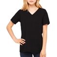thumbnail image 2 of Bella Canvas 6405 Missy Jersey T-Shirt à Manches Courtes à Col en V, S, Noir, 2 of 6