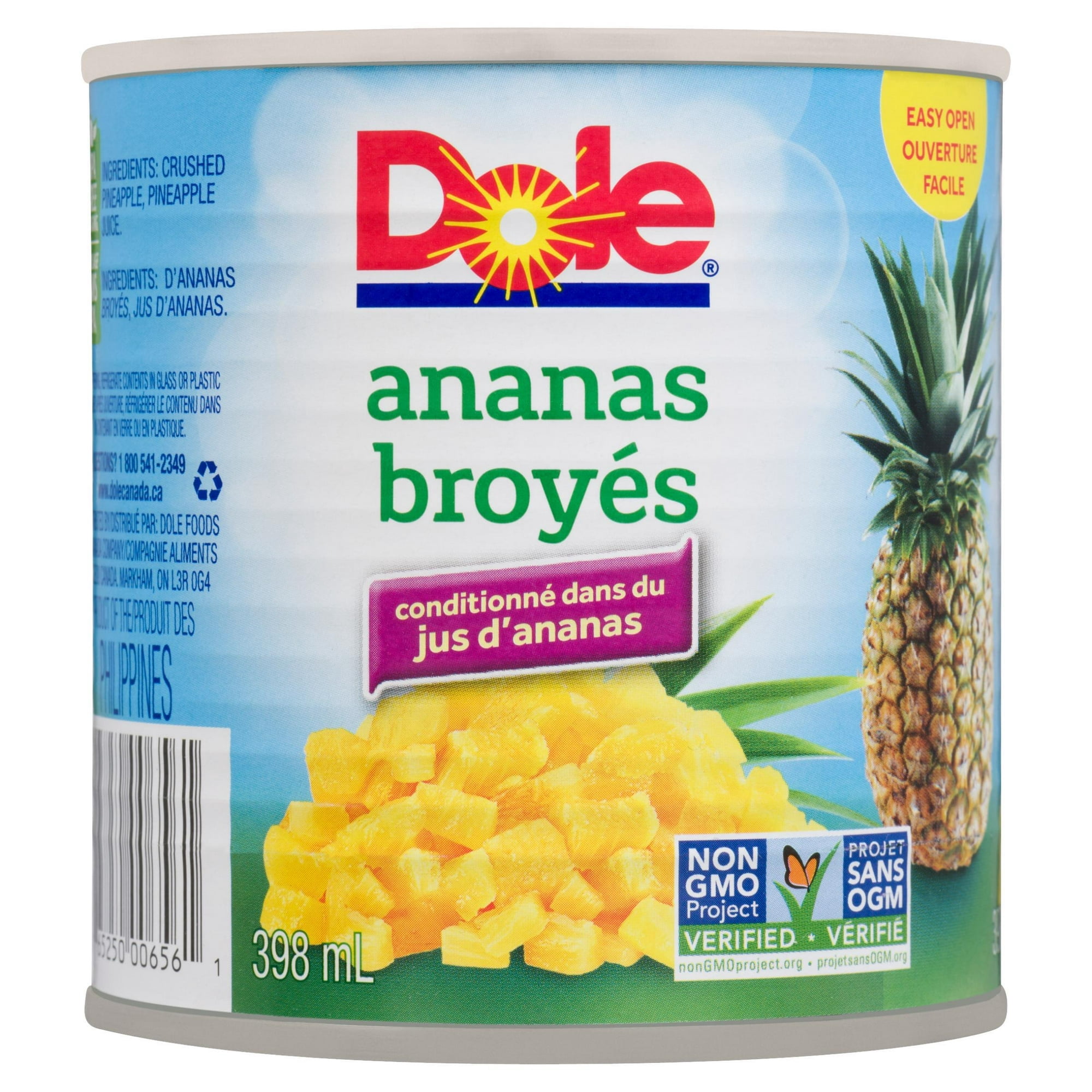 Dole Ananas Broyés dans du Jus d'Ananas
