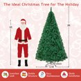 thumbnail image 2 of Gymax 8Ft Green Holiday Season Artificial PVC Christmas Tree Indoor Outdoor Stand, 2 of 10