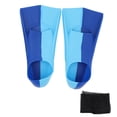 thumbnail image 2 of 2pcs Blue Silicone Swim Fins Comfortable Professional Non Slip for Diving Breaststroke, 2 of 7