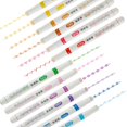 thumbnail image 2 of 12 Pcs Curve Highlighters Pen Constellation Pattern Curved Highlighter Durable Smooth Writing Roller Highlighter Pen Creative Curve Pens Colorful Highlighters Pen, 2 of 9