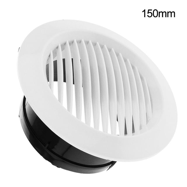 Air Vent Grille Circular Indoor Ventilation Outlet Duct Pipe Cover Cap Kitchen