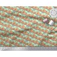 thumbnail image 3 of Soimoi Moss Georgette Fabric Spider Web & Pumpkin Halloween Print Sewing Fabric Yard 42 Inch Wide, 3 of 3