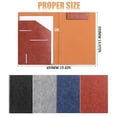 thumbnail image 3 of Clipboard Folder Work Folder Portfolio Padfolio Resume Folder With Pocket Premium Faux Leather Interview Writing Legal Pads Document Organizer Portfolio, 3 of 9