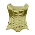thumbnail image 1 of Up to 60% OFF,Solid Color Camisole Shapewear, Backless Ribbon Waist, Fashion Women, Seamless Support, Lightweight, For Everyday, Body Shaping, Undergarment, Compression Tank Top|100%Polyester,Gold, 1 of 7