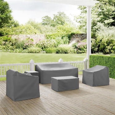 Crosley Brands MO75006-GY 5 Piece Furniture Cover Set, Gray