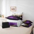 thumbnail image 4 of YST Literie Violette 7 Pcs Ensemble de Couette Graffiti Aquarelle, Esthétique Moderne Lit en Sac, Format Simple, 4 of 4