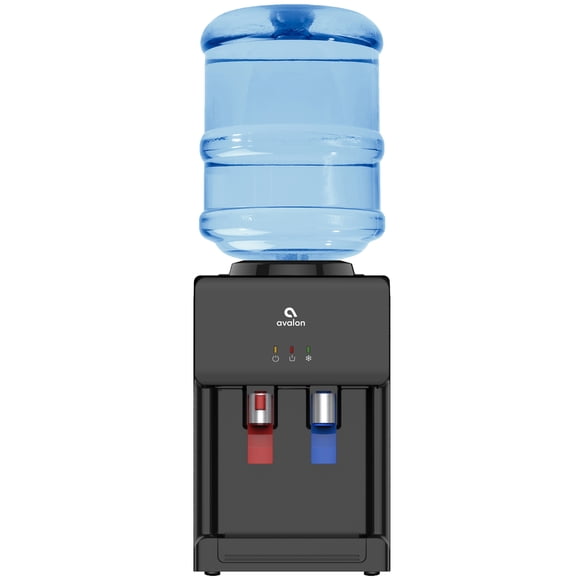 Avalon Distributeur d'Eau de Comptoir Premium à Chargement par le Haut pour Boissons Chaudes/froides avec Verrou de Sécurité pour Enfants. Homologué UL/Energy Star - Noir - A1CTWTRCLRBLK