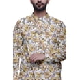 thumbnail image 3 of Atasi Designer Kurta Pajama For Men Printed Angrakha Kurta Set Summer Clothing, 3 of 3
