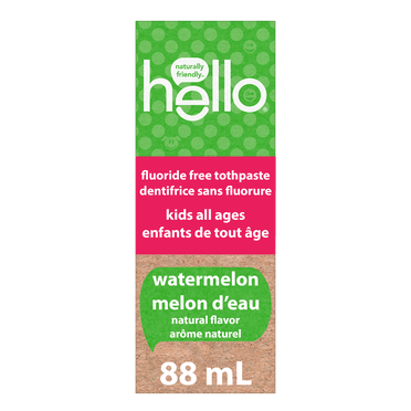 hello Fresh Watermelon Fluoride Free Kids Toothpaste, 119 g Tube