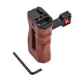 thumbnail image 1 of Riwcyla Adjustable Wooden Cage Handle LeftRight Side Hand Grip 14 Inch Screw ,Style Mount with Cold Shoe Mount Compatible with SmallRig Video Cage, 1 of 6