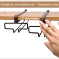 thumbnail image 4 of SXcggal Under Cabinet Glass Holder Stemware Glass Holder Glasses Storage Glass Hangers Rack Glass Rack Hanging Glass Rack Under Shelf Hanging Rack For Bar 1pc Healthy Multitaskig Cookware, 4 of 7
