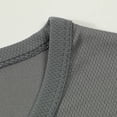 thumbnail image 4 of Pisexur T Shirts for Man , Hommes Mode Décontractée Couleur Unie Col Rond Course Exercice et Entraînement Physique Manches Courtes Haut Gris Foncé,4TG Chemises de Golf Hommes & Chemises Hommes, 4 of 6