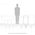 thumbnail image 2 of NINESTARS 13.2 Gal / 50L Motion Sensor Oval Garbage Can, Stainless Steel with Stainless Steel Lid, 2 of 8