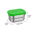 thumbnail image 4 of Table en Acier Inoxydable 304 Bento Croustillant pour Légumes 230Ml, 4 of 5