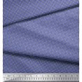 thumbnail image 3 of Soimoi Blue polyester Crepe Fabric Diamond Geometric Decor Fabric Printed Yard 52 Inch Wide, 3 of 5