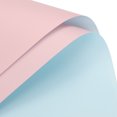 thumbnail image 1 of Unique Bargains Double Sided Color Flower Wrapping Paper Light Pink+Light Blue 22.8'x22.8' Waterproof 20 Pack, 1 of 5