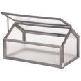 thumbnail image 1 of Outsunny Wooden Cold Frame Greenhouse, Portable Raised Planter, Grey, 1 of 10