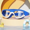 thumbnail image 2 of PENGXIANG Lunettes de Natation pour Enfants Anti-Buée pour Garçons et Filles avec Vision Longue Distance Anti-Buée Claire Étanches Sangles Réglables Lunettes de Natation pour Piscine Rose Bleu Foncé, 2 of 10