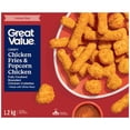 thumbnail image 1 of Great Value Crispy Chicken Fries & Popcorn Chicken, 1.2 kg, 1 of 5