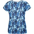 thumbnail image 1 of Navy Blue Camo All Over Womens T Shirt, 1 of 1