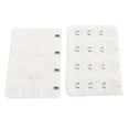thumbnail image 2 of INSPIRE CHIC Women's 3 Rows 4 Hooks Bra Extenders Straps Extension White 3 Rows 4 Hooks 2 Pcs, 2 of 2