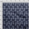 thumbnail image 2 of oneOone Polyester Lycra Fabric Leaves & Floral Block Printed Fabric 1 Yard 56 Inch Wide, 2 of 4