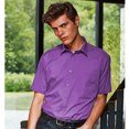 thumbnail image 2 of Premier Mens Short Sleeve Formal Poplin Plain Work Shirt, 2 of 3