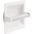 thumbnail image 4 of White Toilet Paper Holder, Retractable Spring Roller for Bathroom Dispenser, 4 of 5