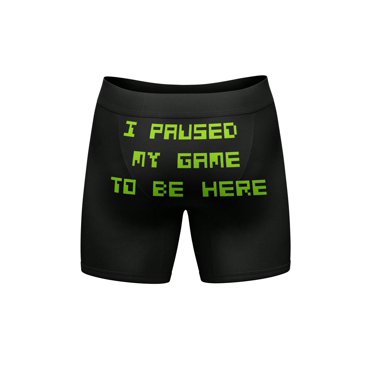 Boxeur Brief Drôle de Jeu Vidéo Cadeau pour Hommes (Noir) - TG