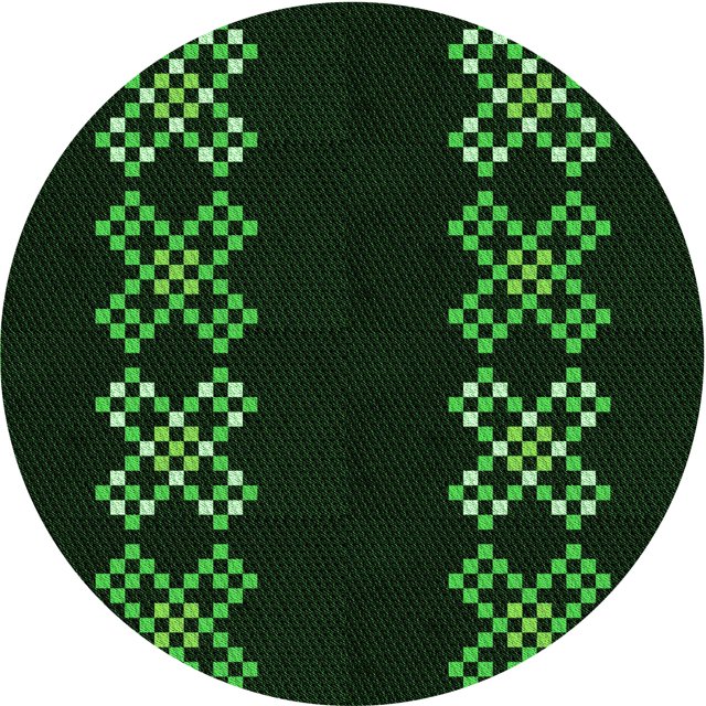 Ahgly Tapis Rond Lavable en Machine Intérieur Transitionnel Noir Nuit, 3 Pieds Rond