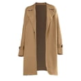 thumbnail image 4 of IMENGL Manteau d'Hiver à Manches Longues à Revers pour Femme, Jaune G, Taille M-3TG, 4 of 6