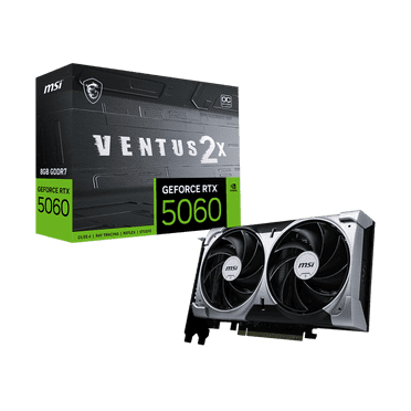 MSI NVIDIA GeForce RTX 5060 Graphic Card - 8 GB GDDR7 - 7680 x 4320 - 2.54 GHz Boost Clock - 128 bit Bus Width - PCI Express 5.0 x16 - DisplayPort - 3 x DisplayPort - HDMI