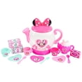 thumbnail image 1 of Disney Junior Minnie Mouse Terrific Teapot, Preschool Pretend Play Tea Set, 14-pieces, 1 of 5