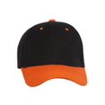 thumbnail image 2 of Two-Tone  Adjustable Baseball Cap, Black Orange, 2 of 2