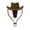 Café, variante sur Bouchon de Bouteille de Vin en Silicone Motif Chapeau de Cowboy 3,54 Po x 2,36 Po x 2,36 Po pour Bouteilles de Vin Standard