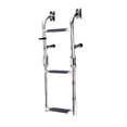 thumbnail image 2 of maskred Boat Ladder Metal Heavy Duty Under Ladder Slide Platform Boat Boarding Mount silver 3 Steps, 2 of 6
