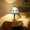 Sky Blue, variant on Stained Glass Table Lamp Art Decorative, Bedside Lamp for Bedroom Living Room Home, Soft Night Light Eye-Caring Ambient Lighting for Reading Relaxing, Sky Blue