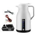 thumbnail image 2 of Car Kettle Water Boiler, Truck Kettle Fast Heating Heating Kettle, Electric Car White With Base, 2 of 9