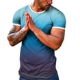 thumbnail image 1 of BOBOGOJP T-Shirts Graphiques pour Hommes Manches Courtes Col Rond (Bleu Foncé,TG), 1 of 4