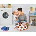 thumbnail image 4 of DDBASKET Rectangular Basketball Baskets Gift Basket Empty Kids Storage Bins Baby Boy Basket Kids Toy Storage Bin Organizer Box Basketball Room Decor for Home(Basketballs), 4 of 6