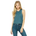 thumbnail image 1 of Ladies' Racerback Cropped Tank - HTHR DEEP TEAL - S, 1 of 3