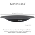 thumbnail image 3 of Sunnydaze Outdoor Replacement Steel Fire Pit Bowl with Spark Screen - Black - 39", 3 of 10