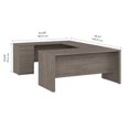 thumbnail image 4 of Bureau en U 65L Logan de Bestar, érable argenté, 4 of 4