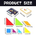 thumbnail image 4 of Preschool Learning & Education Toys 7 Pieces Wooden / 60 Pieces Instructions Cards More Than 400 Patterns In Total Geometric Wooden For Kids 3 And Up Toys, 4 of 9