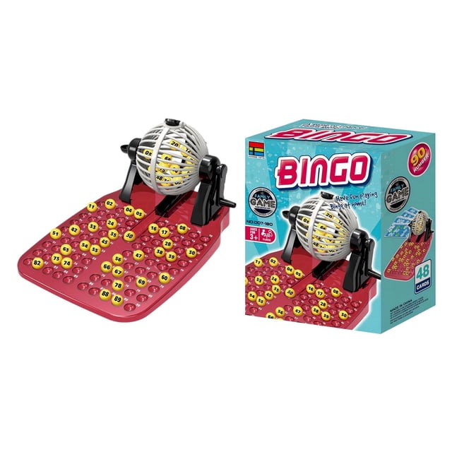 XFGOU Lottery Machine Games Toys and Hobbies Game Set Traditional Lottery Game Toy With 90 Bal Ls And 38 Cards For Pretending Lottery Machine Table Games Tabletop Games