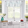 thumbnail image 3 of Birdeem Valances for Windows, Bathroom Curtains Window, Short Floral Small Window Valance Curtains for Bathroom Kitchen Cafes Thermal Insulating Tier Curtains 52X18Inch Colorful Flowers Leaves Plants, 3 of 6