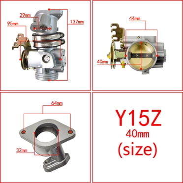 MOTORCYCLE RACING THROTTLE BODY & INTAKE 32MM/34MM/36MM/38MM/40MM FOR YAMAHA Y15 Y15Z Y15ZR LC150 EXCITER150