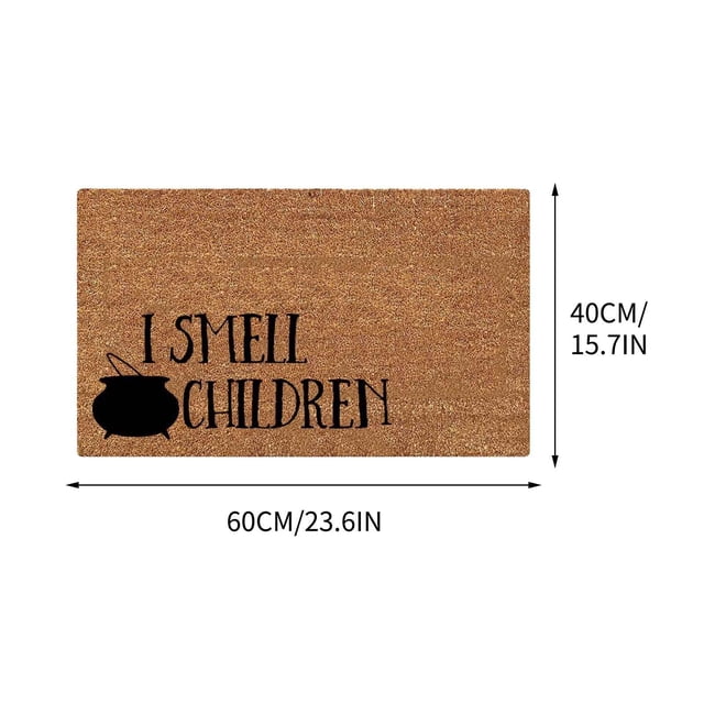 Halloween Door Mat Printed Carpet Non-Slip Entry Door Mat, Absorbent Bathroom Kitchen Entryway Mat with Halloween Theme,Machine Washable for Indoor and Outdoor Door Mats Outdoor