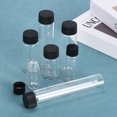 thumbnail image 5 of Unique Bargains 50mL Reagent Media Bottle, 10 Pack Round Glass Storage Bottles with 5 Funnel Plastic Screw Cap, Clear Black, 5 of 5